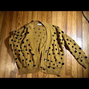 Madewell Hillview Cardigan Sweater in Painted Spots size XS